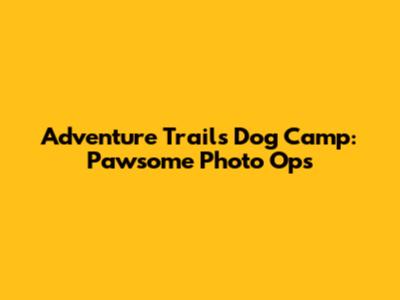 Adventure Trails Dog Camp: Pawsome Photo Ops