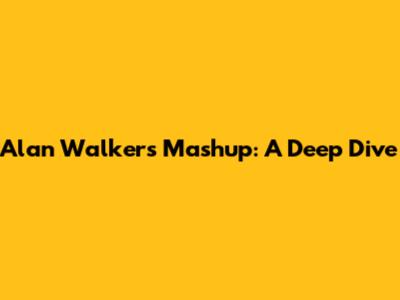 Alan Walker's Mashup: A Deep Dive