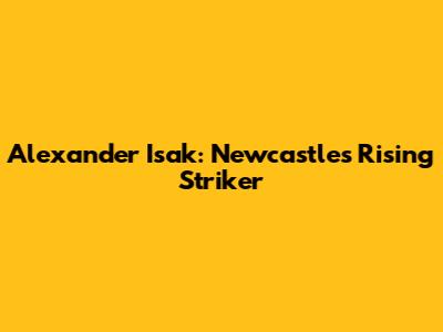 Alexander Isak: Newcastle's Rising Striker