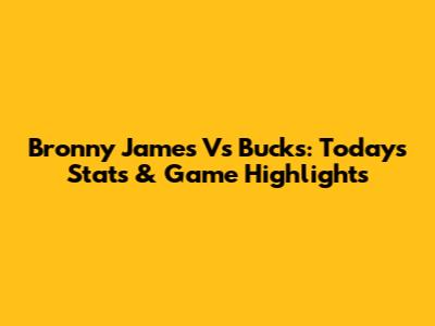 Bronny James Vs Bucks: Today's Stats & Game Highlights