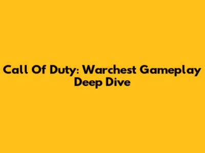 Call Of Duty: Warchest Gameplay Deep Dive