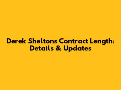 Derek Shelton's Contract Length: Details & Updates
