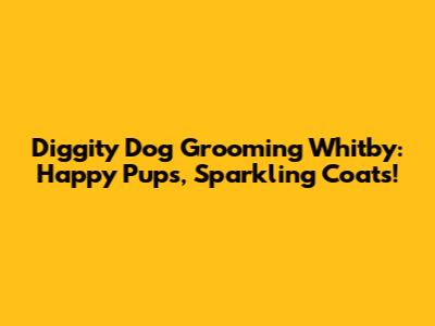Diggity Dog Grooming Whitby: Happy Pups, Sparkling Coats!