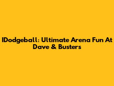 IDodgeball: Ultimate Arena Fun At Dave & Buster's