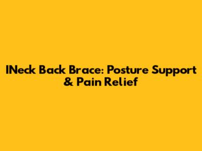 INeck Back Brace: Posture Support & Pain Relief