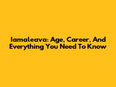 Iamaleava: Age, Career, And Everything You Need To Know