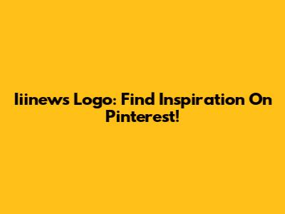 Iiinews Logo: Find Inspiration On Pinterest!