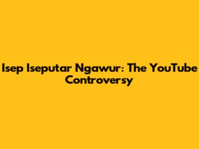 Isep Iseputar Ngawur: The YouTube Controversy