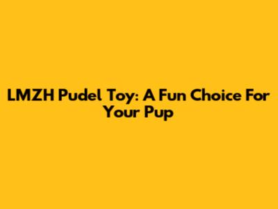 LMZH Pudel Toy: A Fun Choice For Your Pup