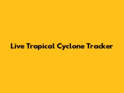 Live Tropical Cyclone Tracker