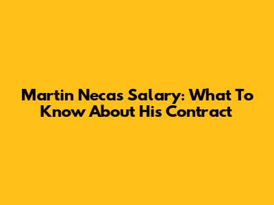 Martin Necas' Salary: What To Know About His Contract
