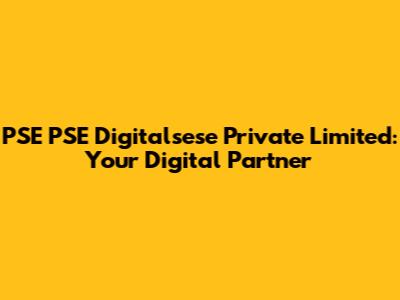 PSE PSE Digitalsese Private Limited: Your Digital Partner