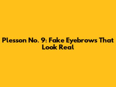 Plesson No. 9: Fake Eyebrows That Look Real