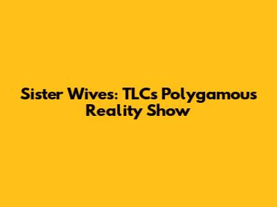 Sister Wives: TLC's Polygamous Reality Show