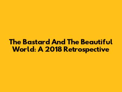 The Bastard And The Beautiful World: A 2018 Retrospective