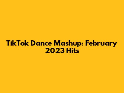 TikTok Dance Mashup: February 2023 Hits